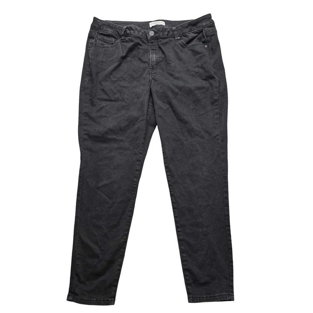 Lane Bryant Skinny Jeans Black‎ Stretch Mid Rise 18L Plus Size